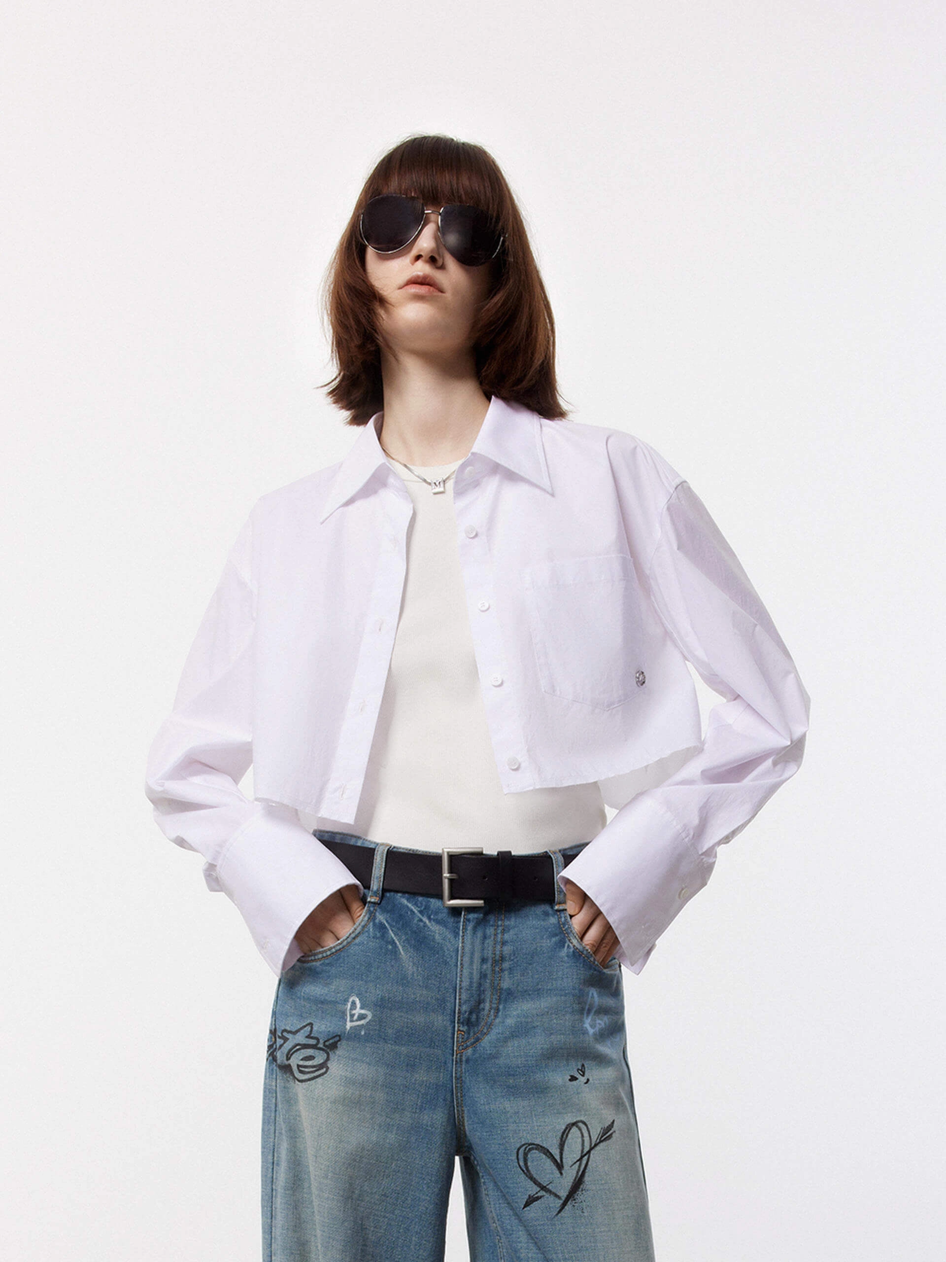 Sustainable Production Certified Short Cut Cotton Shirt