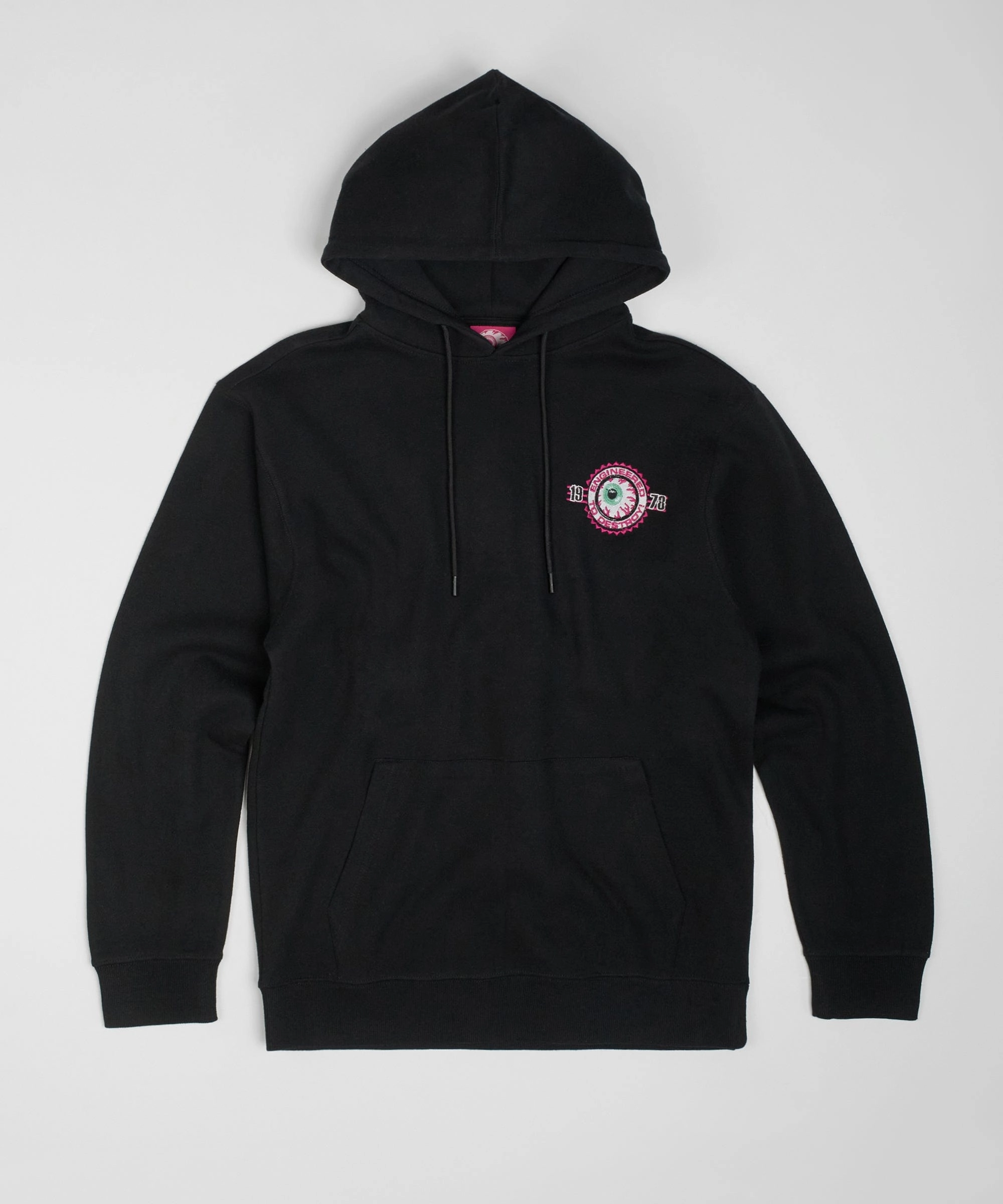 Warm Hoodie Mishka Engineered To Destroy Back Print Hoodie - Black