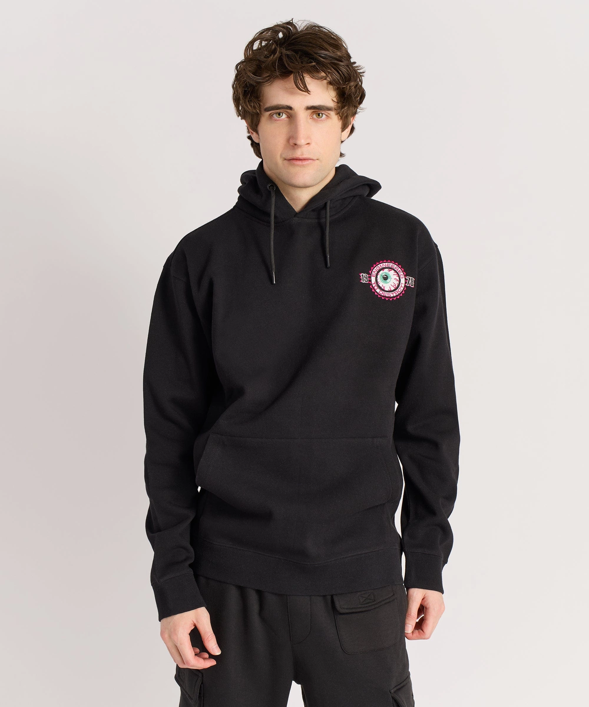 Mishka Engineered To Destroy Back Print Hoodie - Black Stretchable Waistband All-Purpose Wear