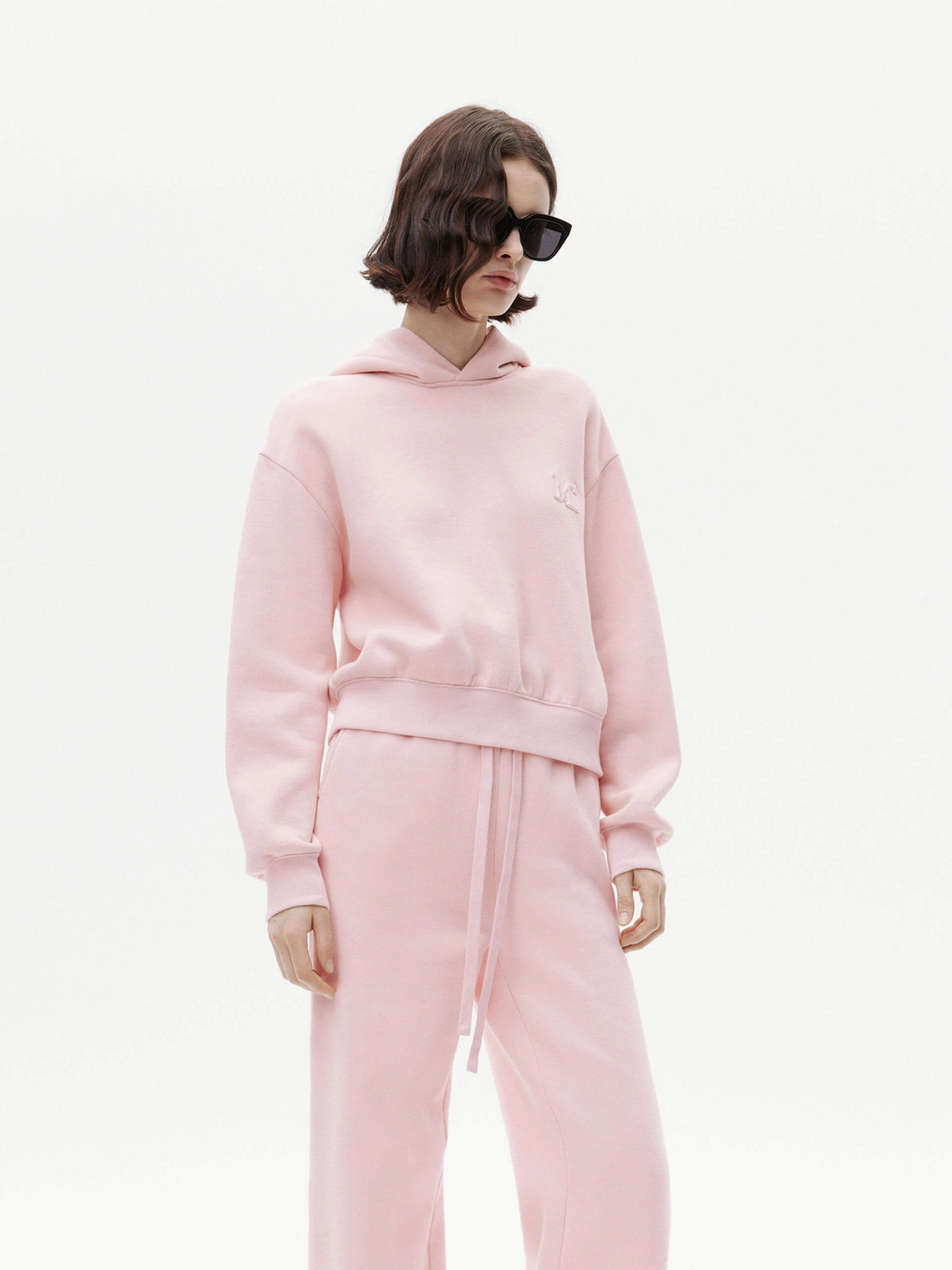 Hybrid Fabric Blend FlexibleKnit Cotton Hooded Sweatshirt