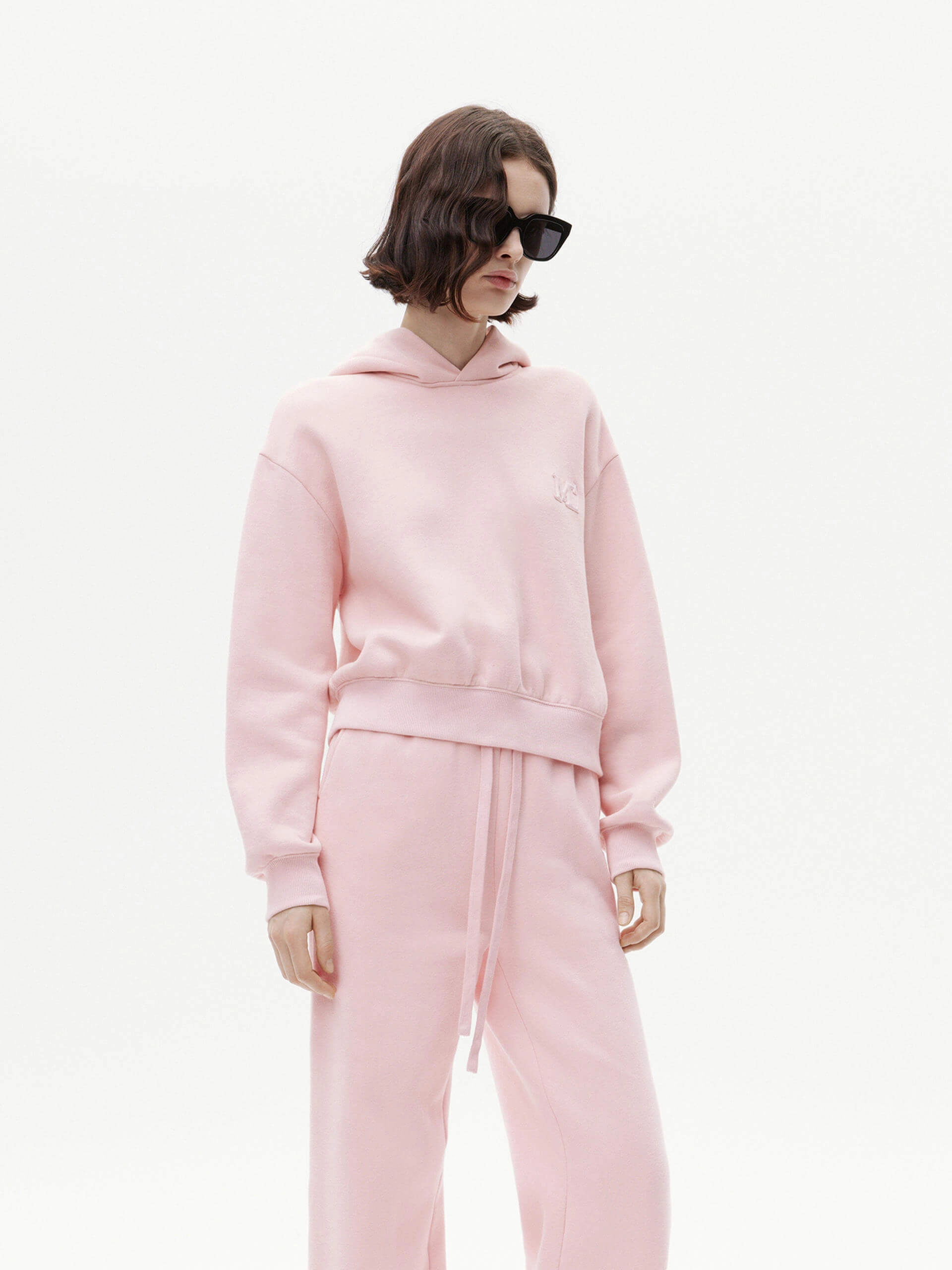 Tagless Collar Cotton Hooded Sweatshirt