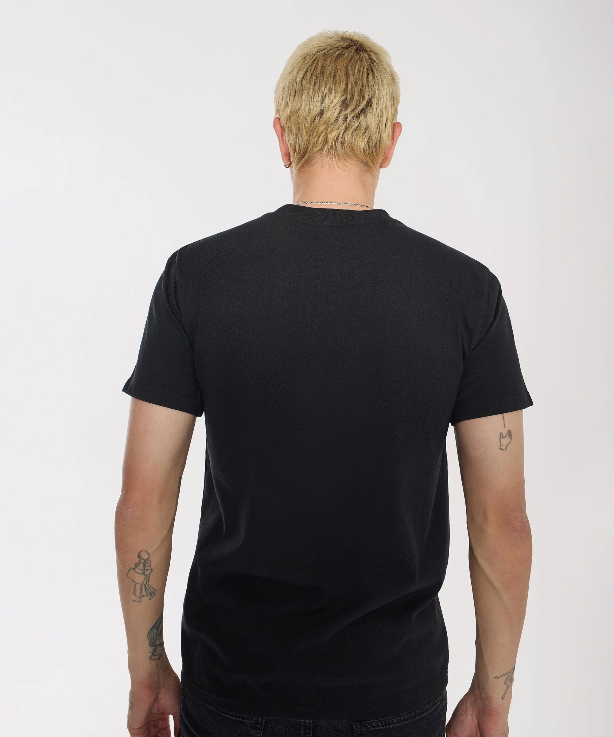 Quick Dry Fabric CrewNeck Popeye Cash Is King Short Sleeve Tee - Black