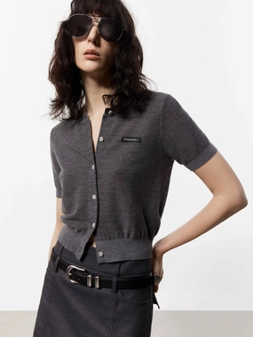 Non Restrictive Mobility SoftKnit Short Sleeve Knit Cardigan