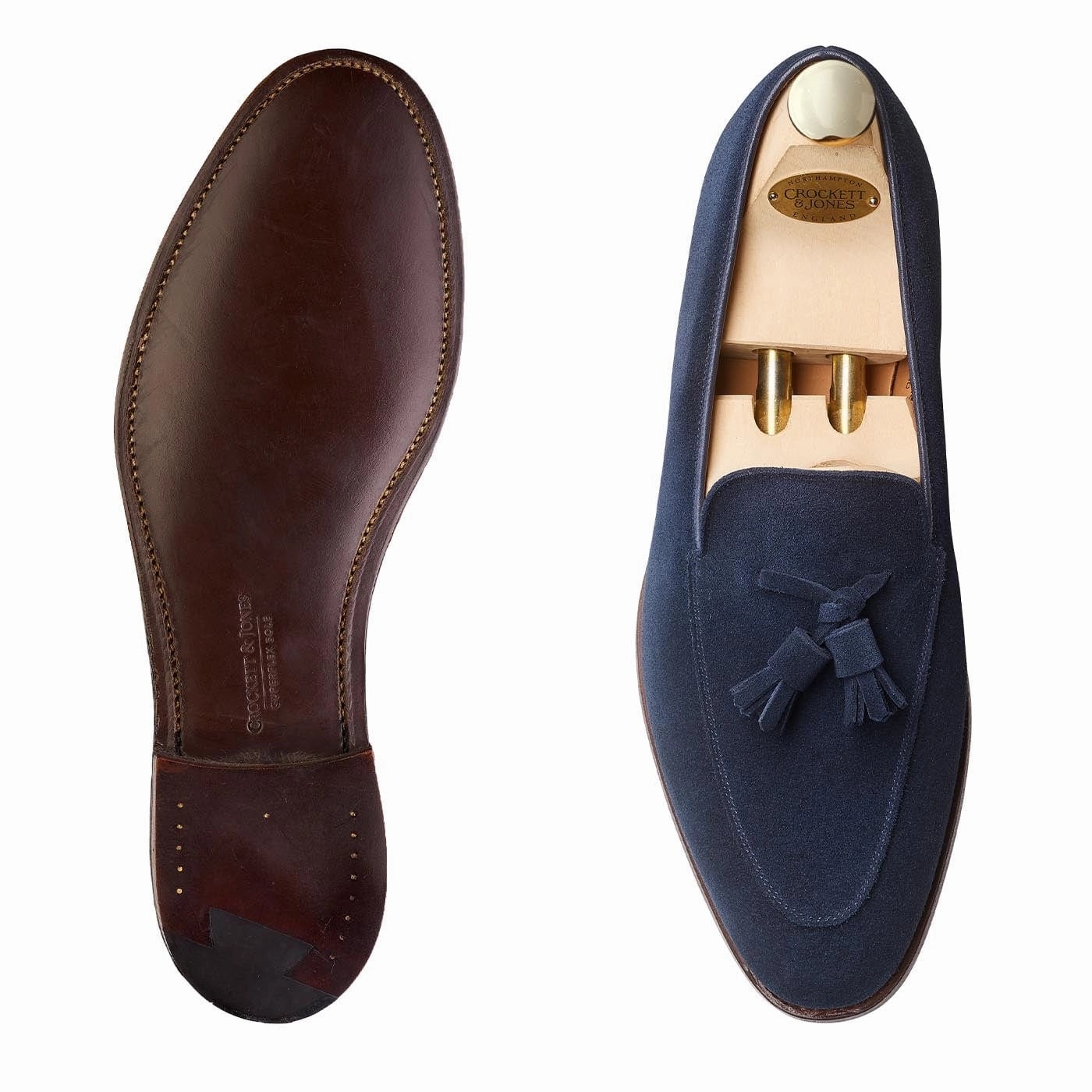 Non-Slip Design Antibes Ocean Calf Suede