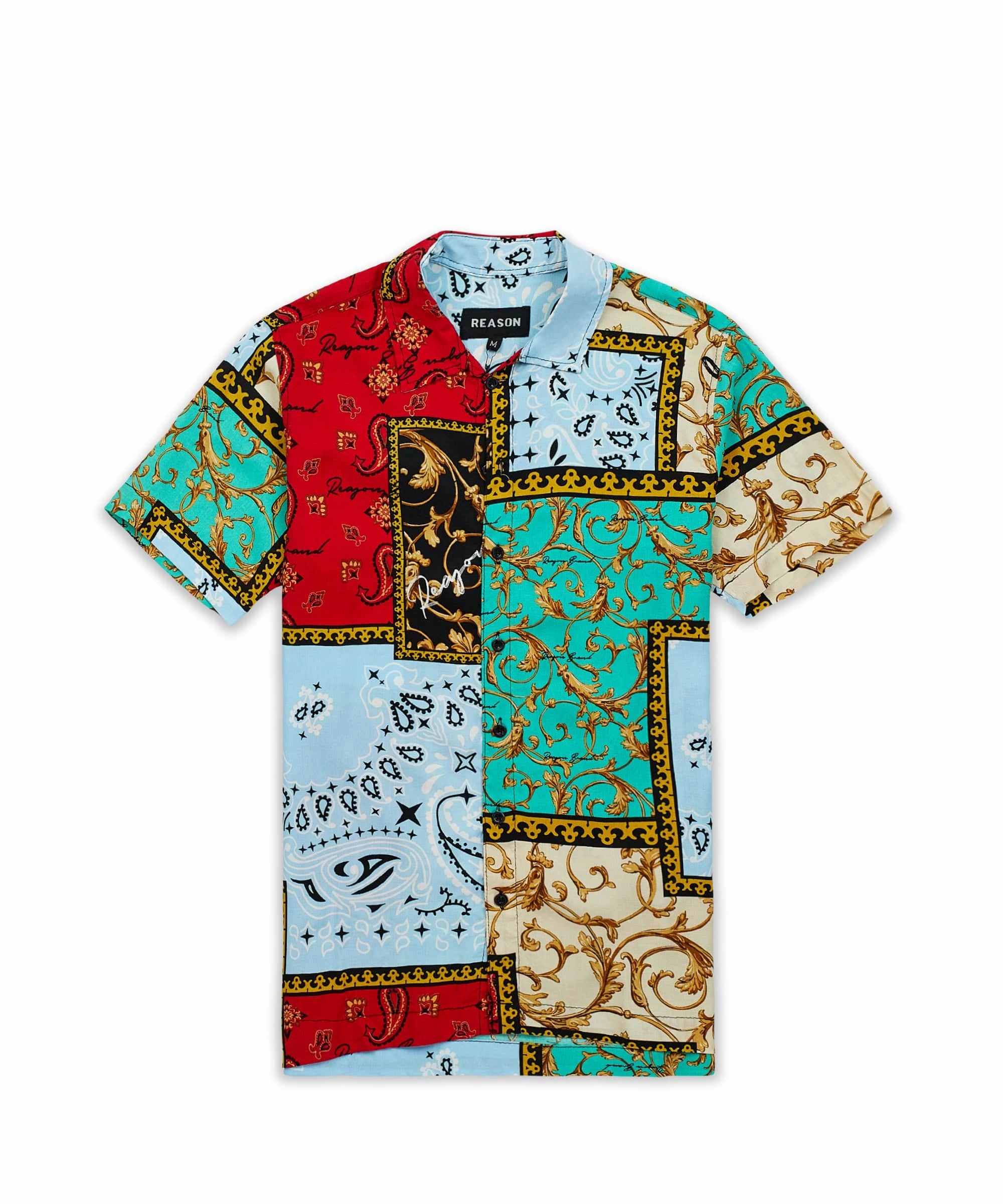Professional Cut Olympian Allover Print Short Sleeve Shirt