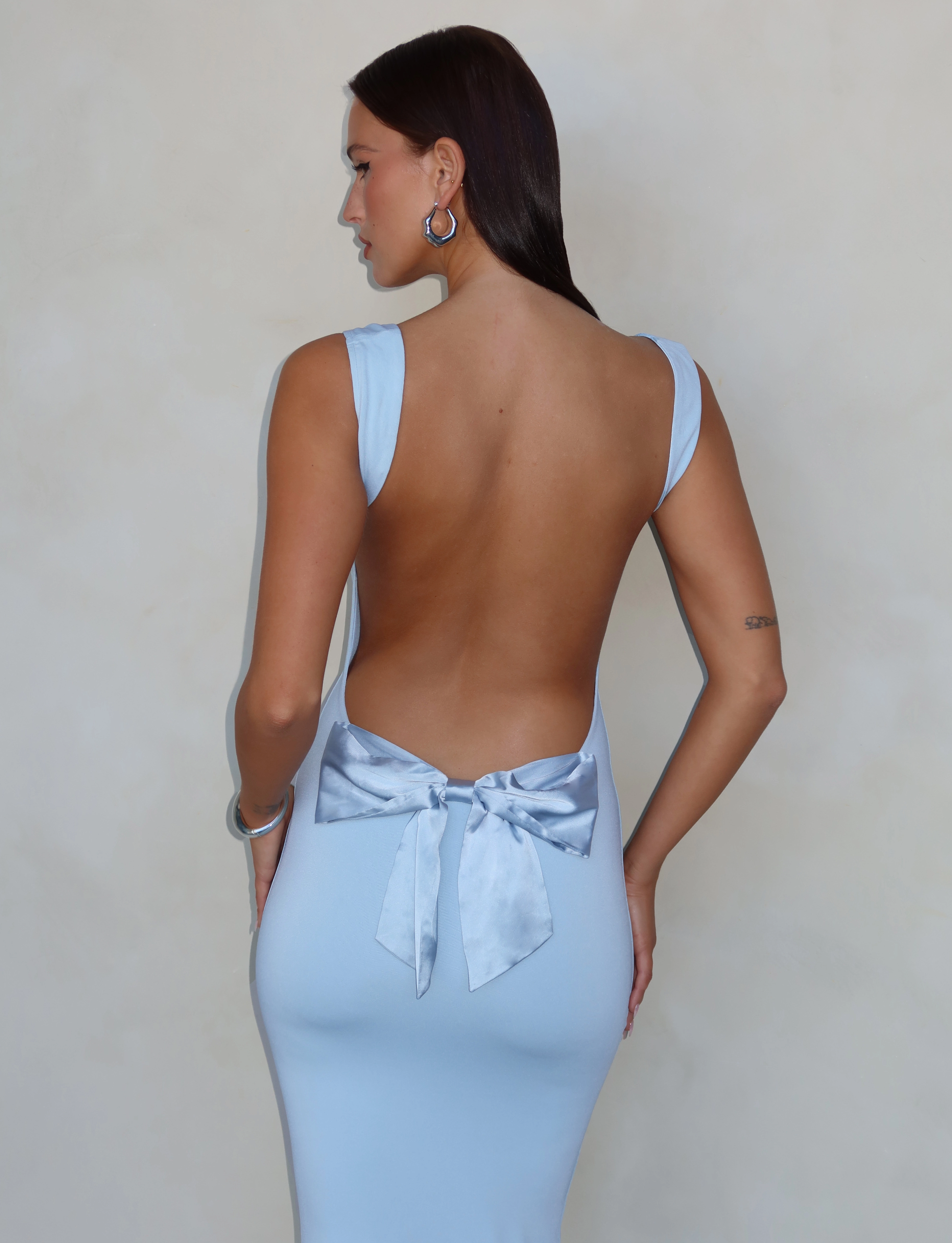 Easy Going ZITA DRESS - BLUE : BABY BLUE