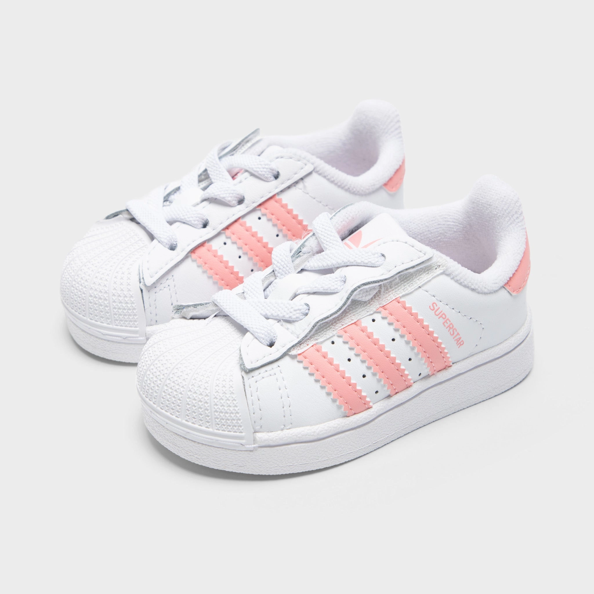 adidas Infants' Superstar II White / Pink Lightweight Cushion Smooth Use