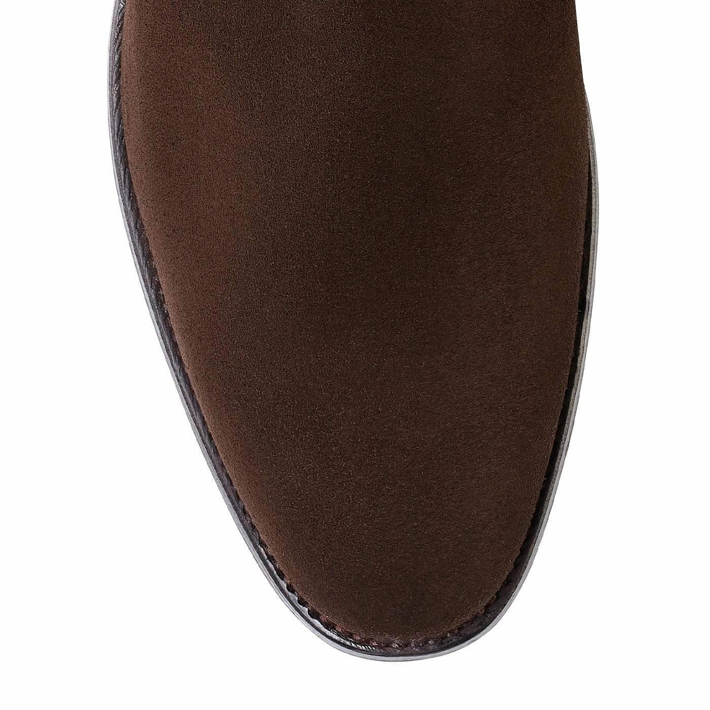 ShockAbsorbing Bonnie Dark Brown Calf Suede