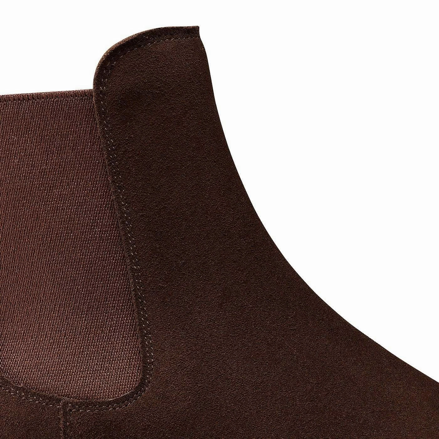 Bonnie Dark Brown Calf Suede Ergonomic Fit Office Smart