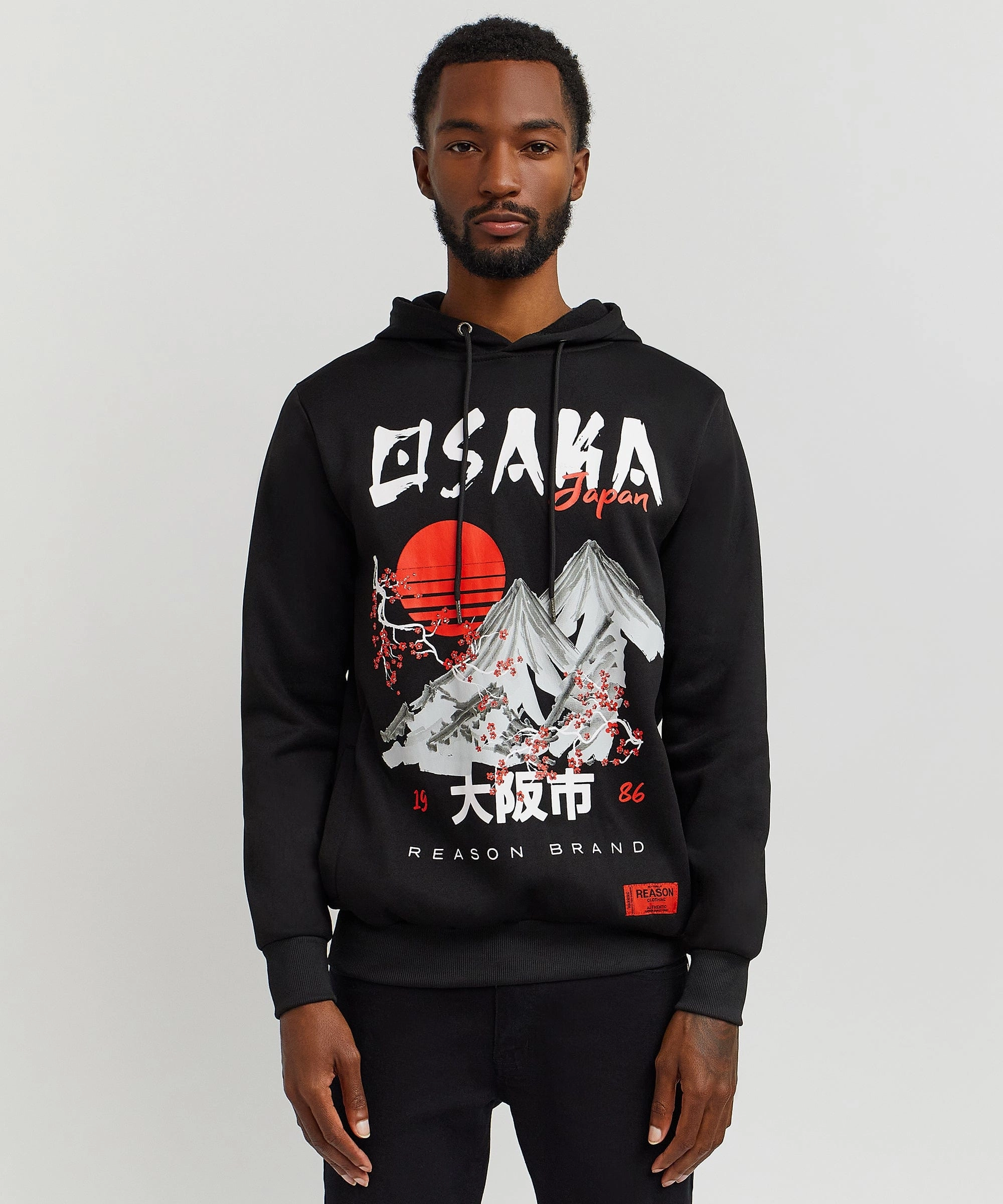 YarnDyedFabric Osaka Japan Graphic Print Print Hoodie