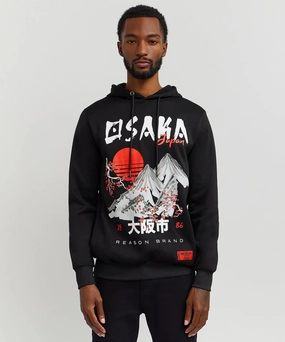 YarnDyedFabric Osaka Japan Graphic Print Print Hoodie