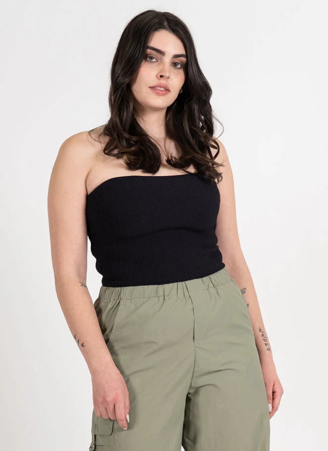 Ottoman Rib Tube Top Fray Resistant Edges BondedHemline