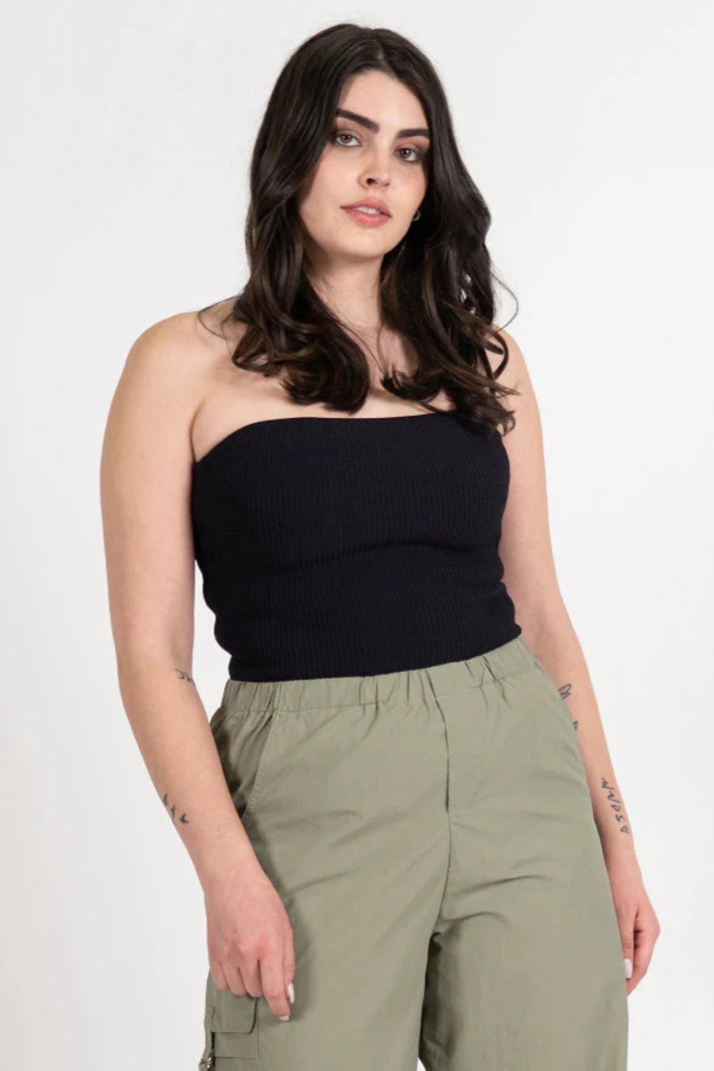 Relaxed Top Ottoman Rib Tube Top