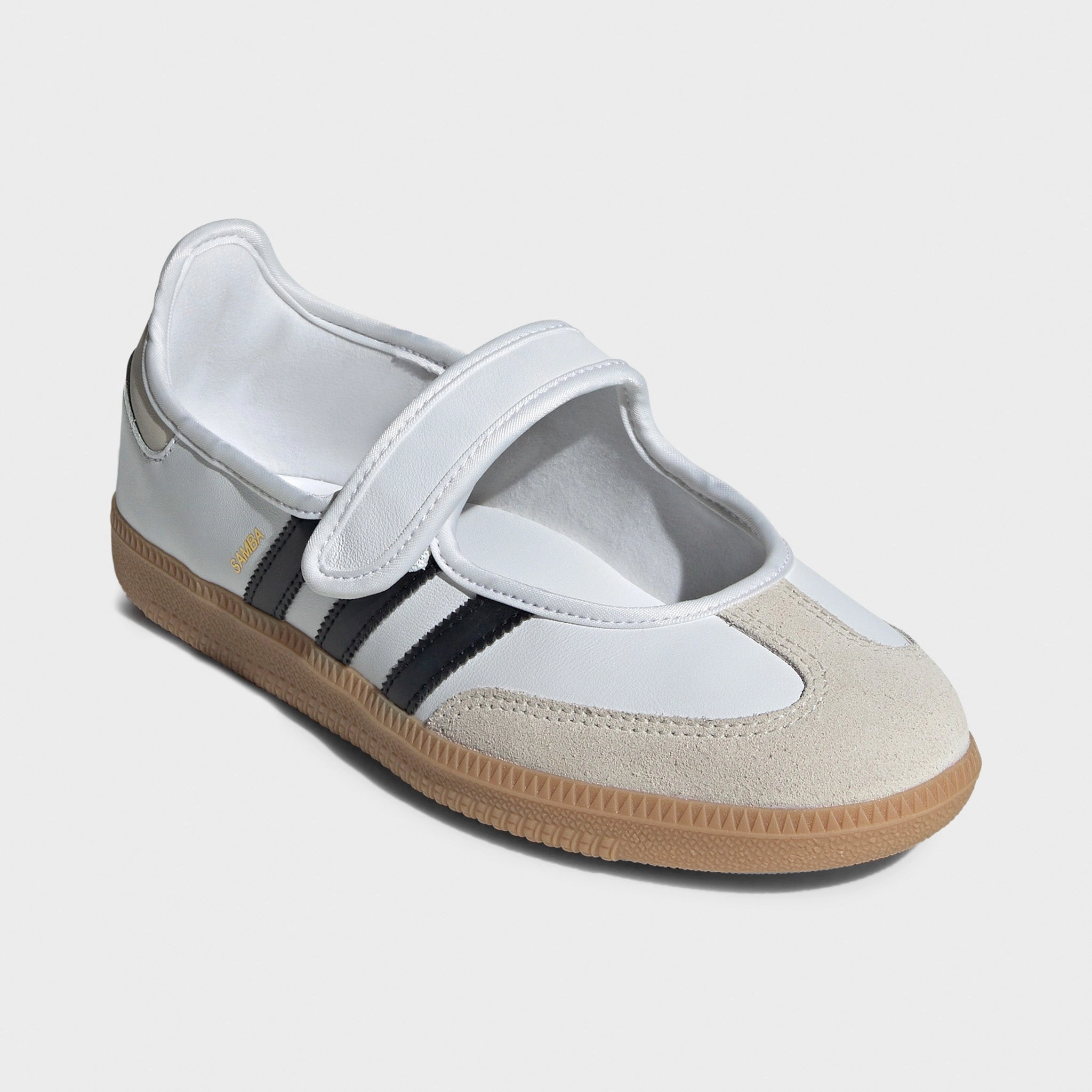 Lace Free Fastenings adidas Women's Samba Jane White / Alumina - Core Black