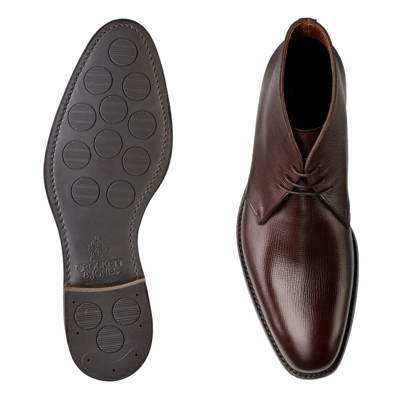 Kew Dark Brown Willow Grain Stylish Look midsole