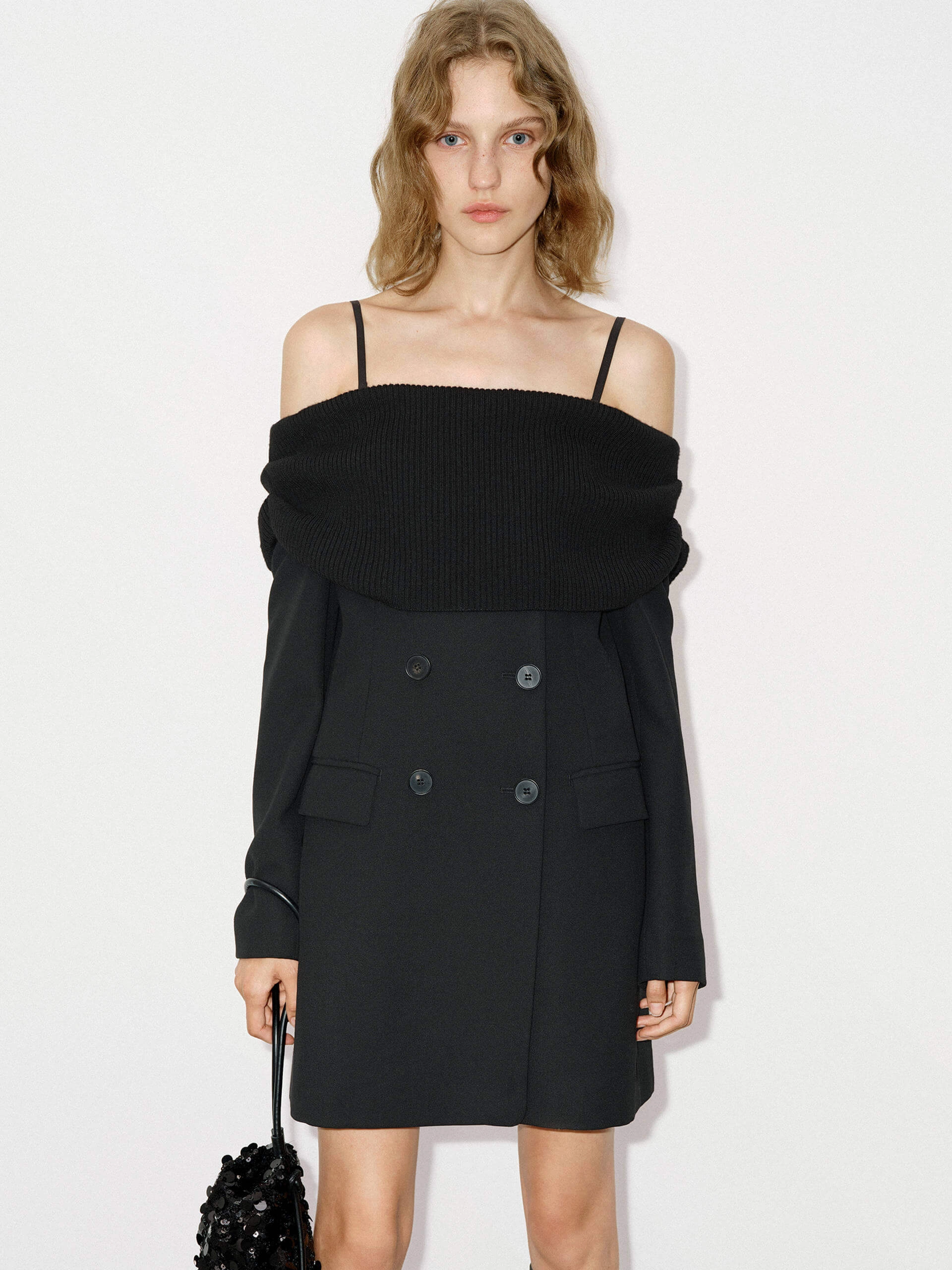 Cloud Light All-Season Comfort Wool Mini Blazer Dress