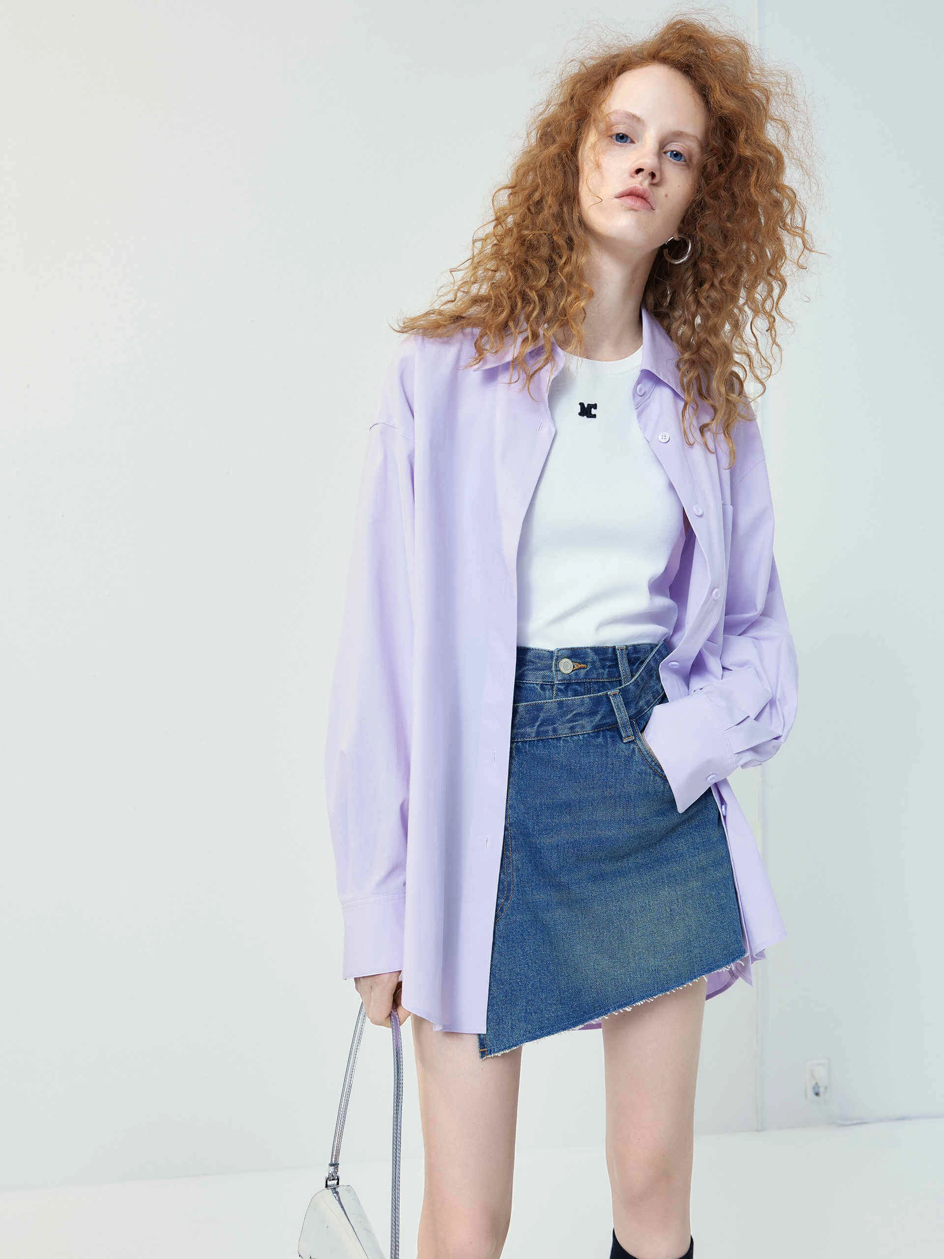 Oversized Pocket Classic Shirt MultipanelLayout