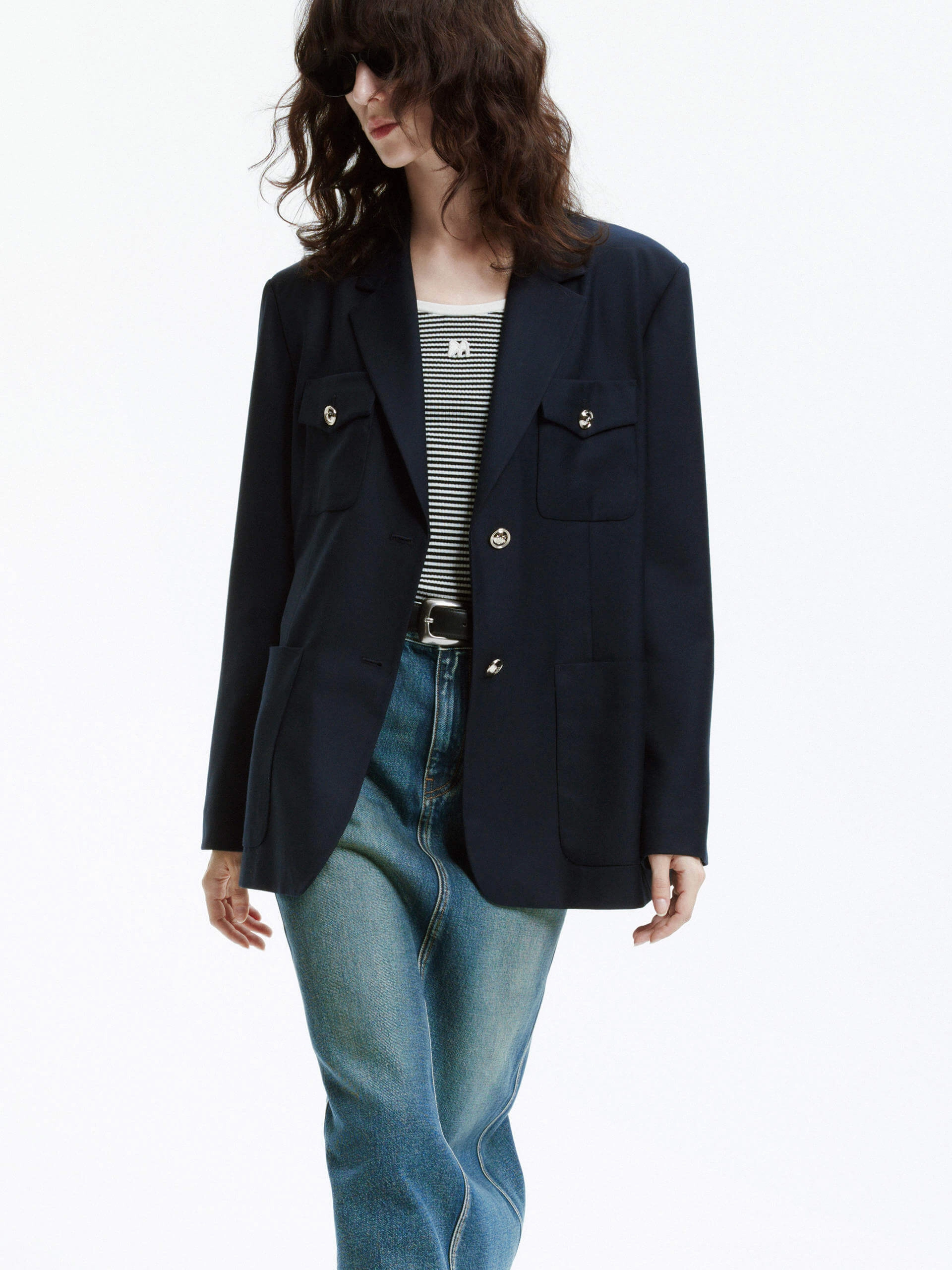 All Season All Weather Piece Oversized Single Breasted Blazer