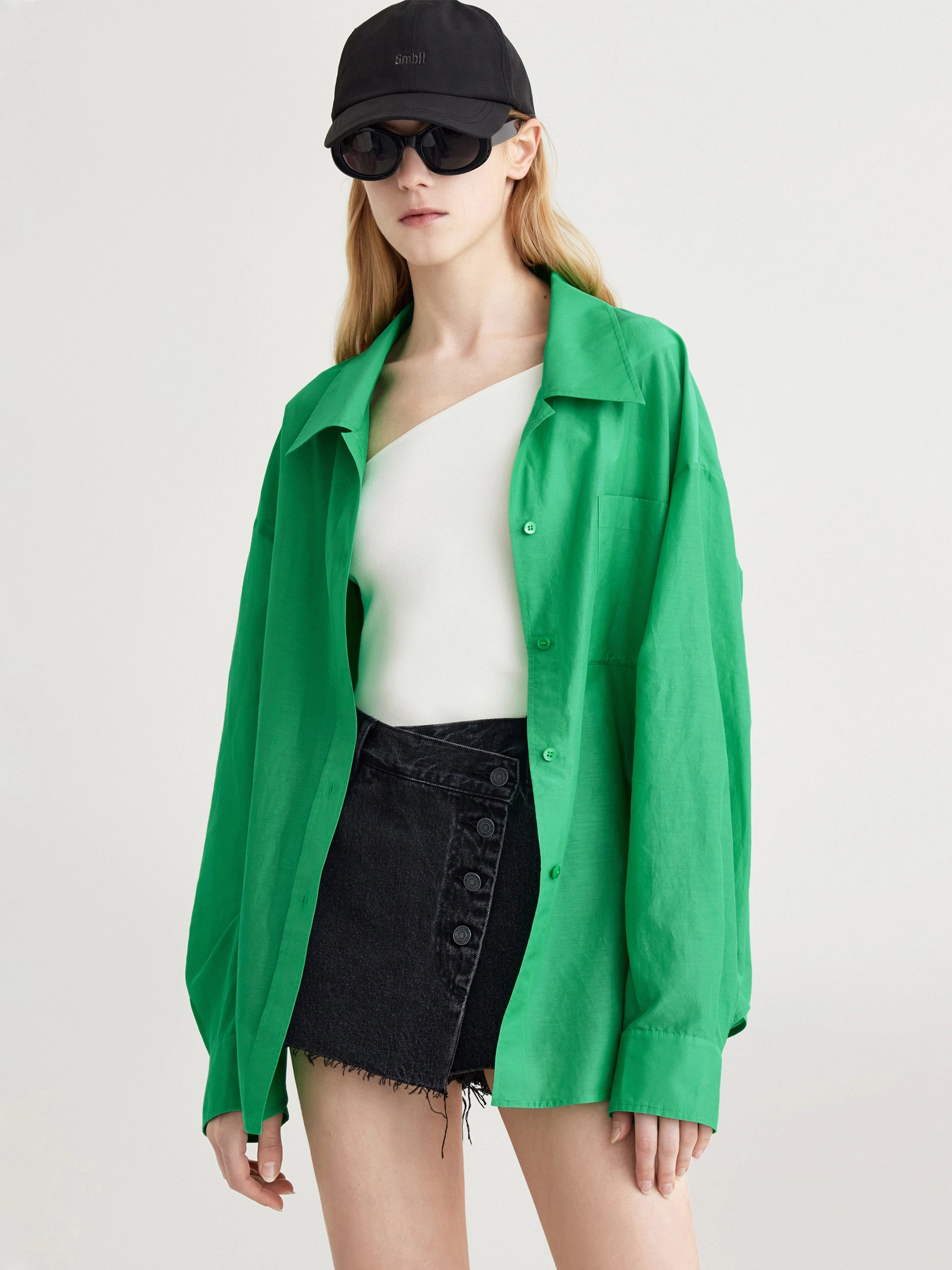 Oversized Split Shirt PaddedInsulation