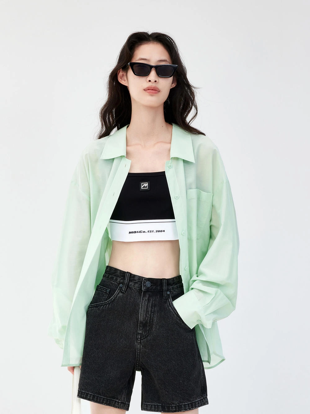 Quick-Dry Oversized Split Shirt