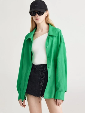 Comfy Style Oversized Split Shirt
