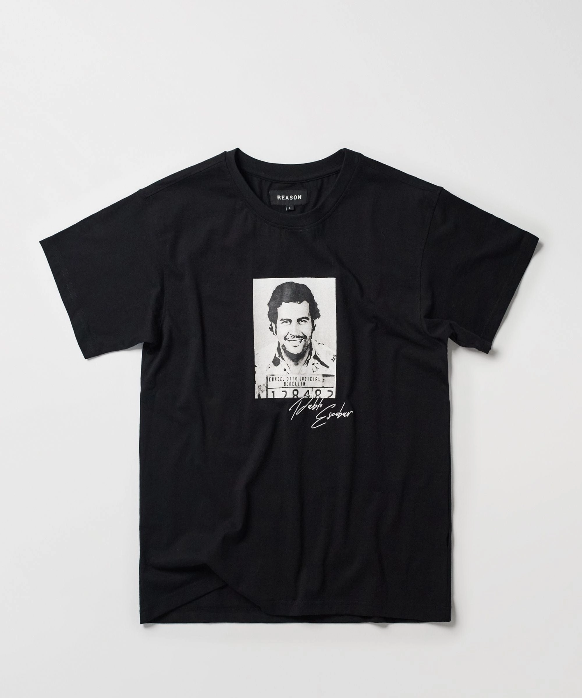 Pablo Mugshot Short Sleeve Tee - Black Contoured Side Panels