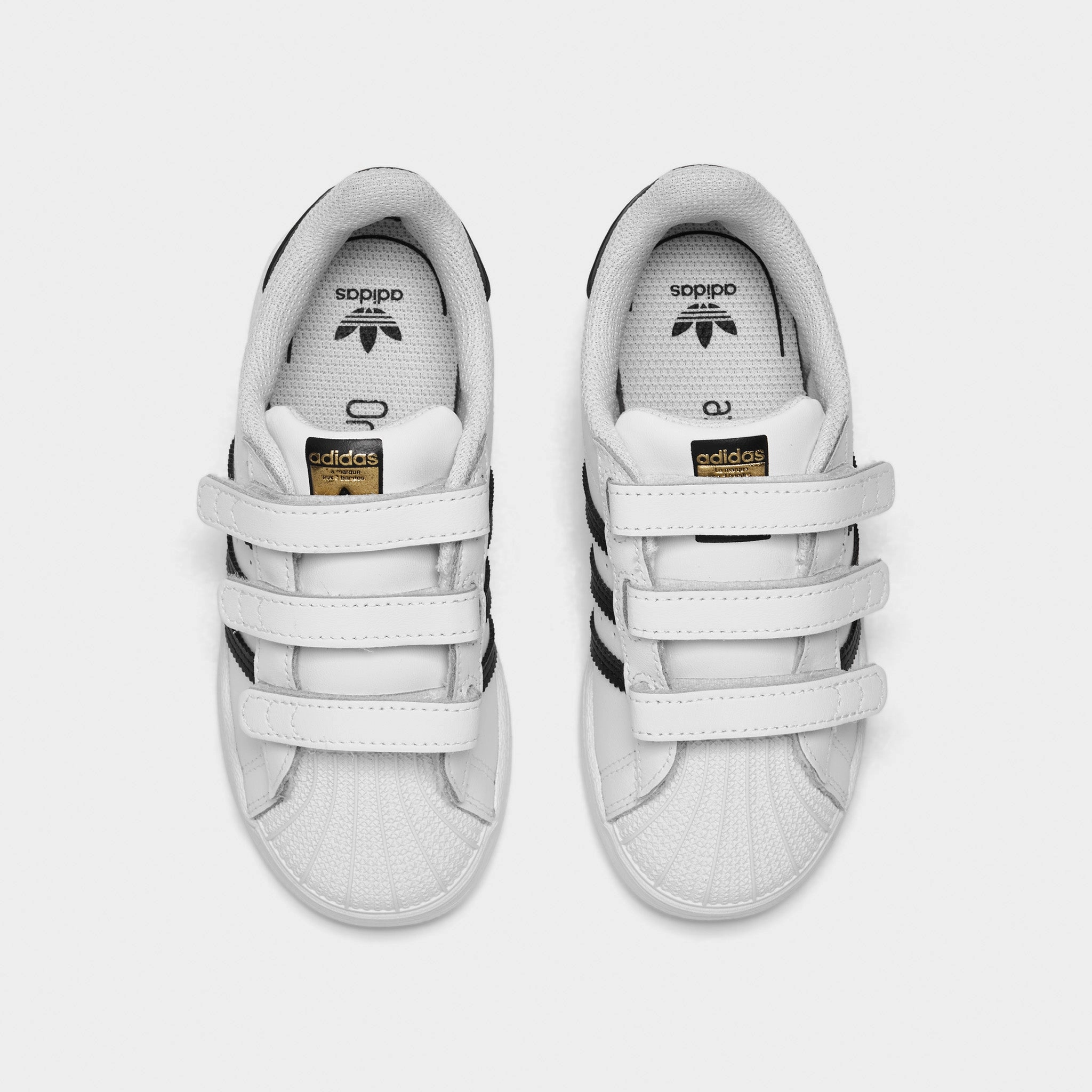 Reinforced toe cap RubberHeel adidas Originals Infants' Superstar Cloud White / Core Black - Cloud White