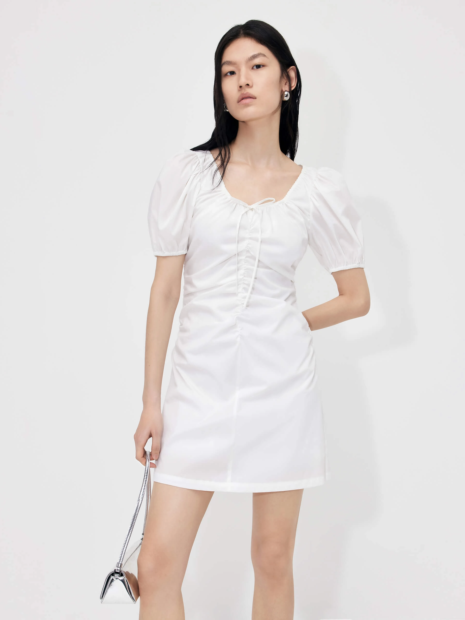 Pleated Detail Waist Dress Everyday Ready