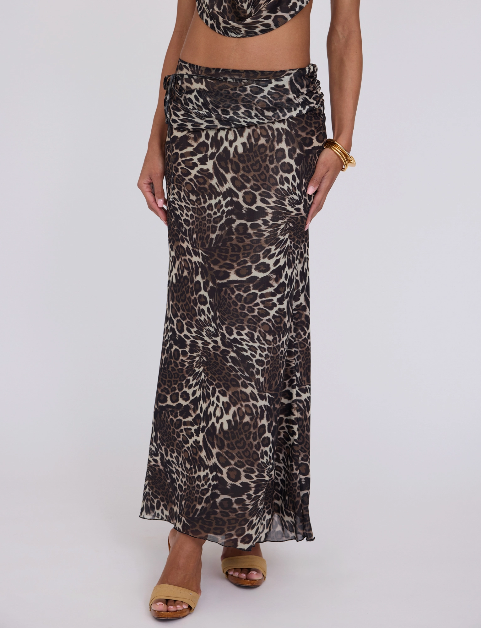 PEARL MAXI SKIRT - MULTI : LEOPARD Easy Fit