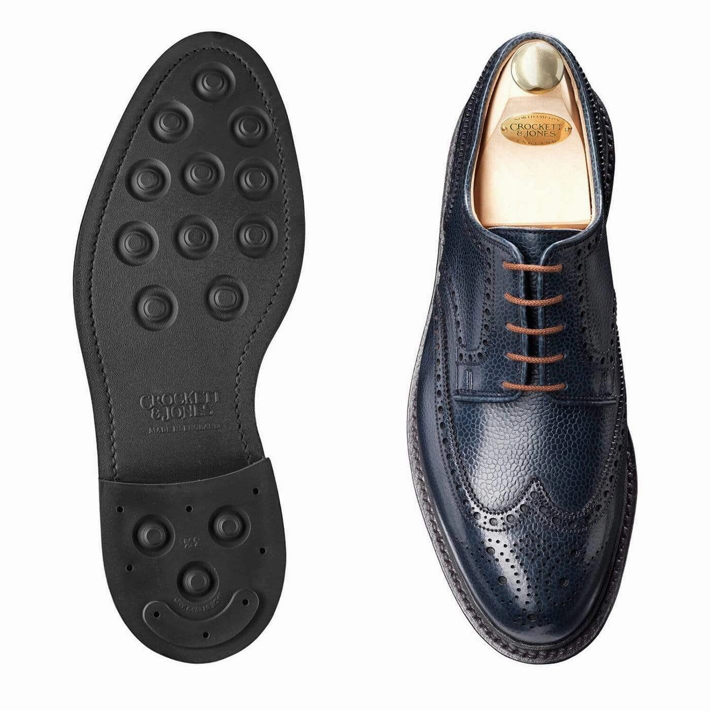 City Ready Sleek Leather Pembroke Navy Scotch Country Grain