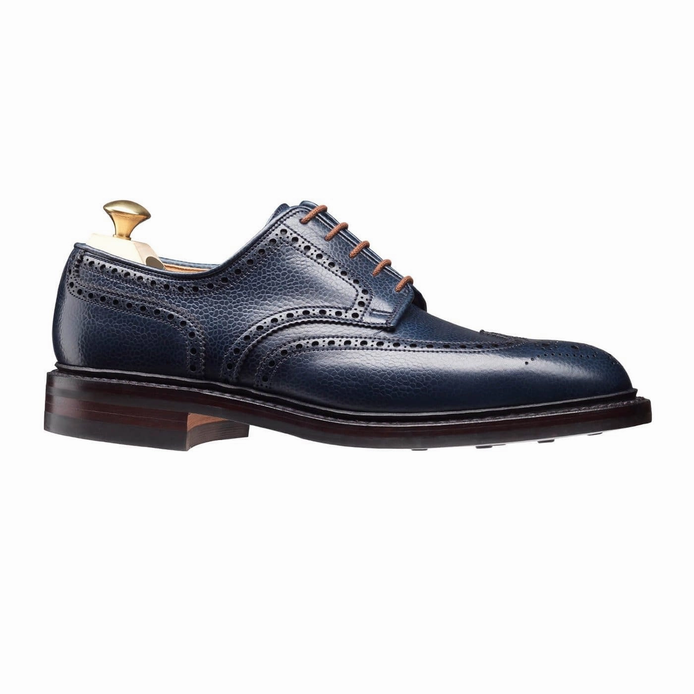 Cushion Sole Pembroke Navy Scotch Country Grain