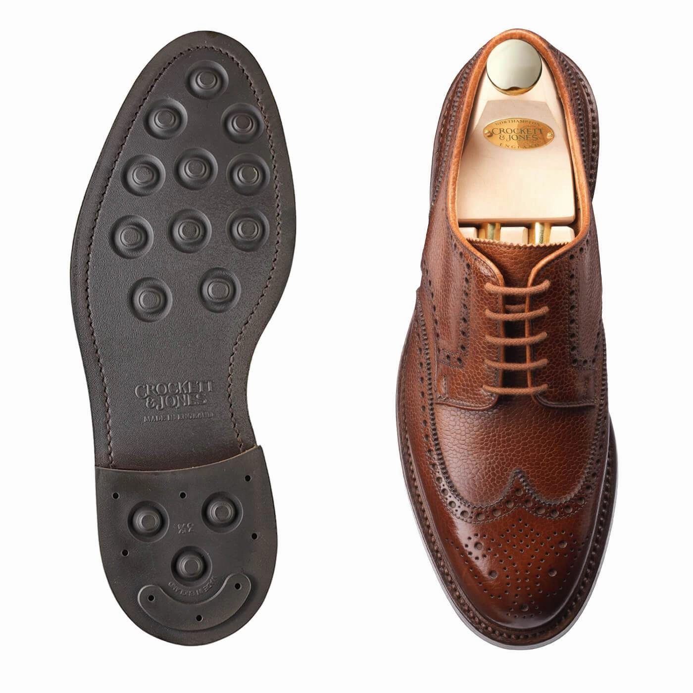 Pembroke Tan Scotch Grain structured look