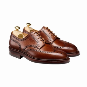 Versatile Fit Anti Slip Sole Pembroke Tan Scotch Grain