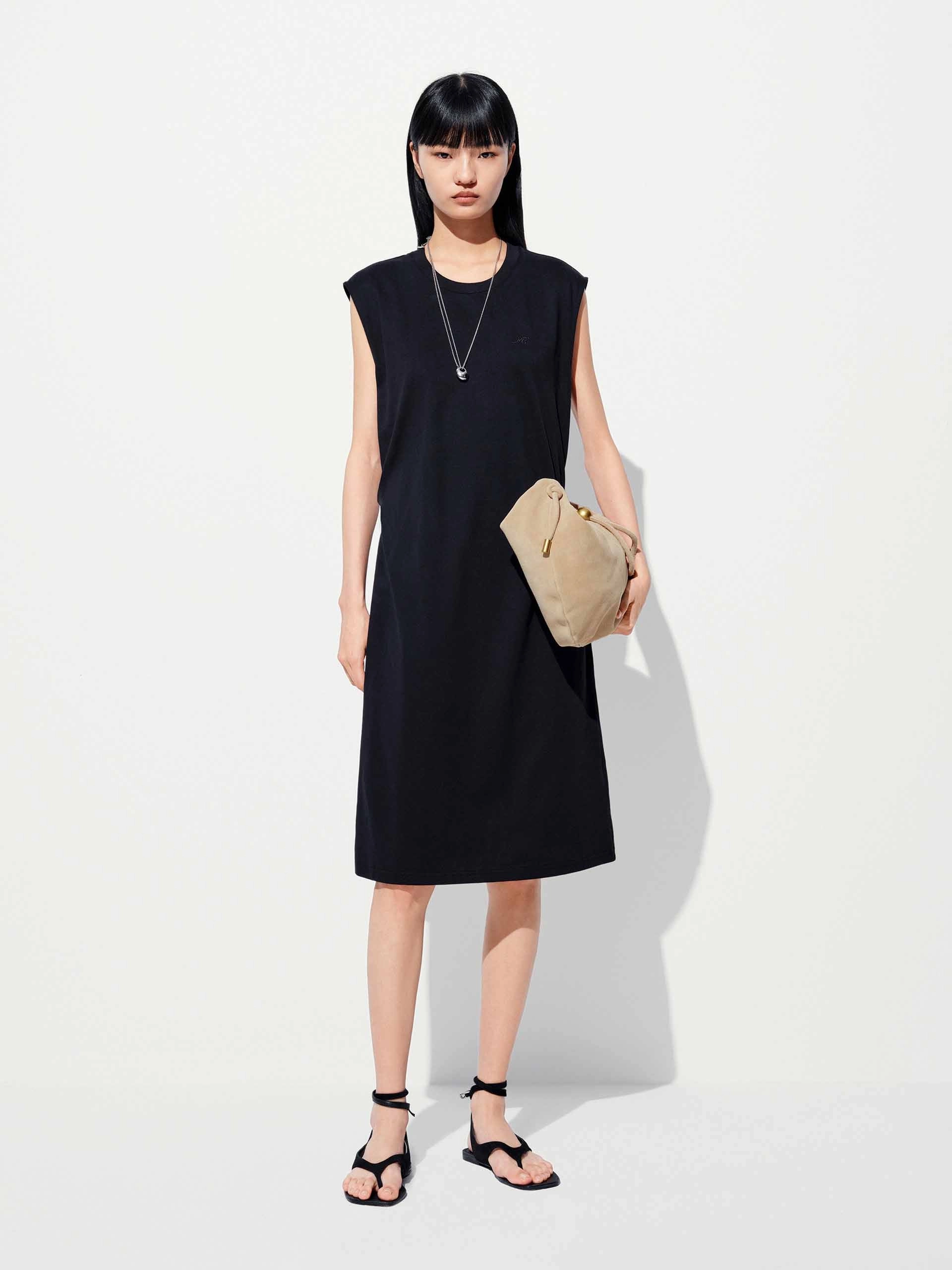 Work Ready Round Neck Sleeveless Dress