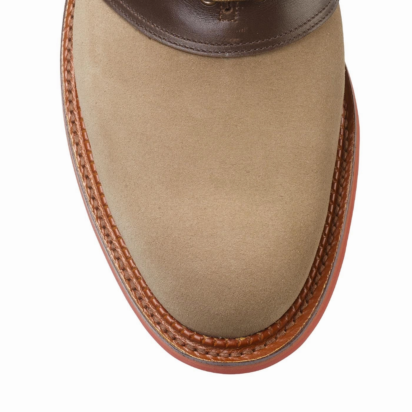 Penn Khaki Suede & Dark Brown Wax Calf Footwear Innovation Gala Oxfords