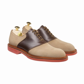 Smart Look Penn Khaki Suede & Dark Brown Wax Calf