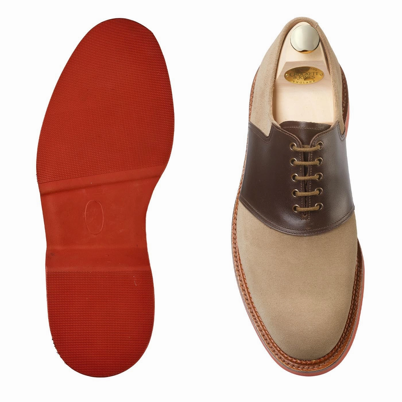 Professional Wear Breathable Feel Style Enthusiast Penn Khaki Suede & Dark Brown Wax Calf