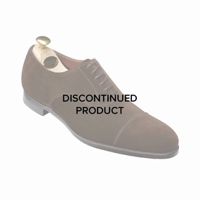 Elegant Groom Oxfords Classic Edge Fashion Focused Lonsdale Dark Brown Calf Suede