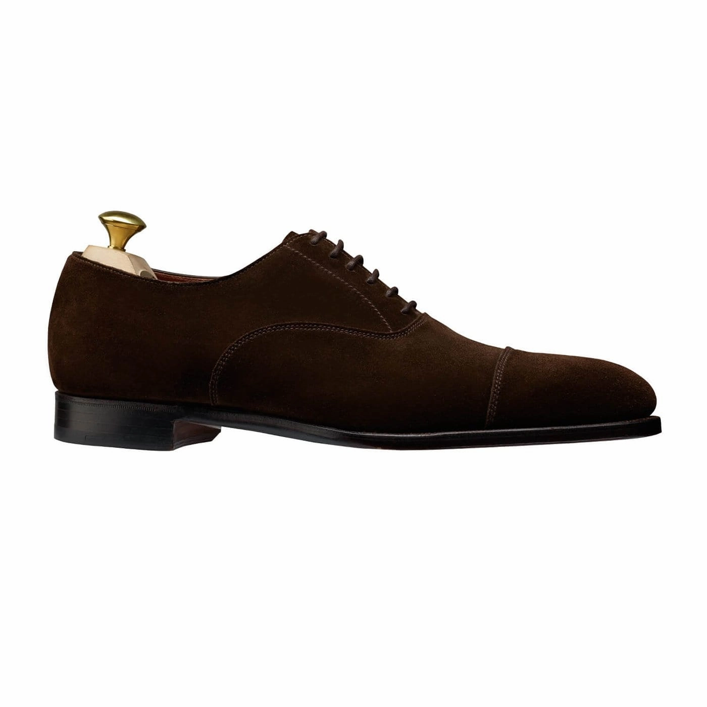 Lonsdale Dark Brown Calf Suede Sleek Outfit