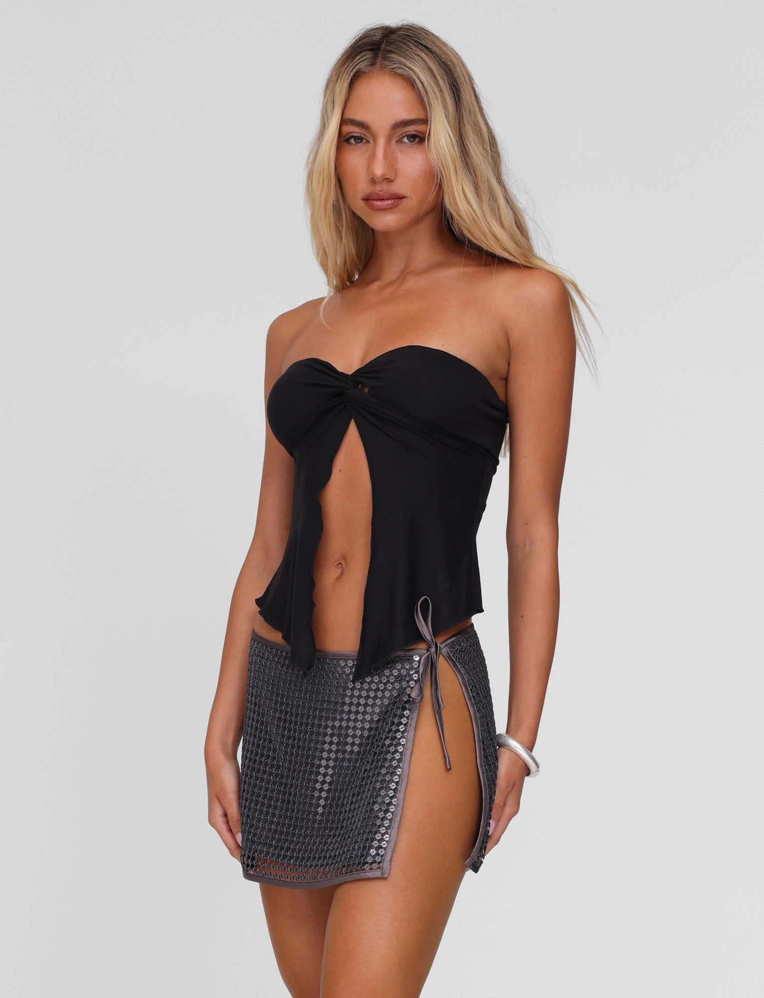 Outdoor Outfit VERENA MINI SKIRT - STEEL GREY