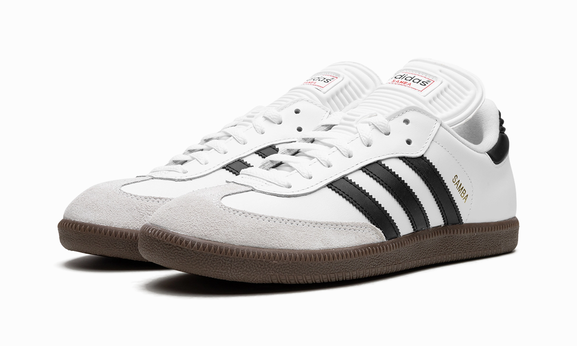 Samba Classic "White/Black" Flat Walk Natural Fiber Textiles