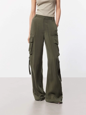 Straight Cargo Style Pants Fashionable Fit