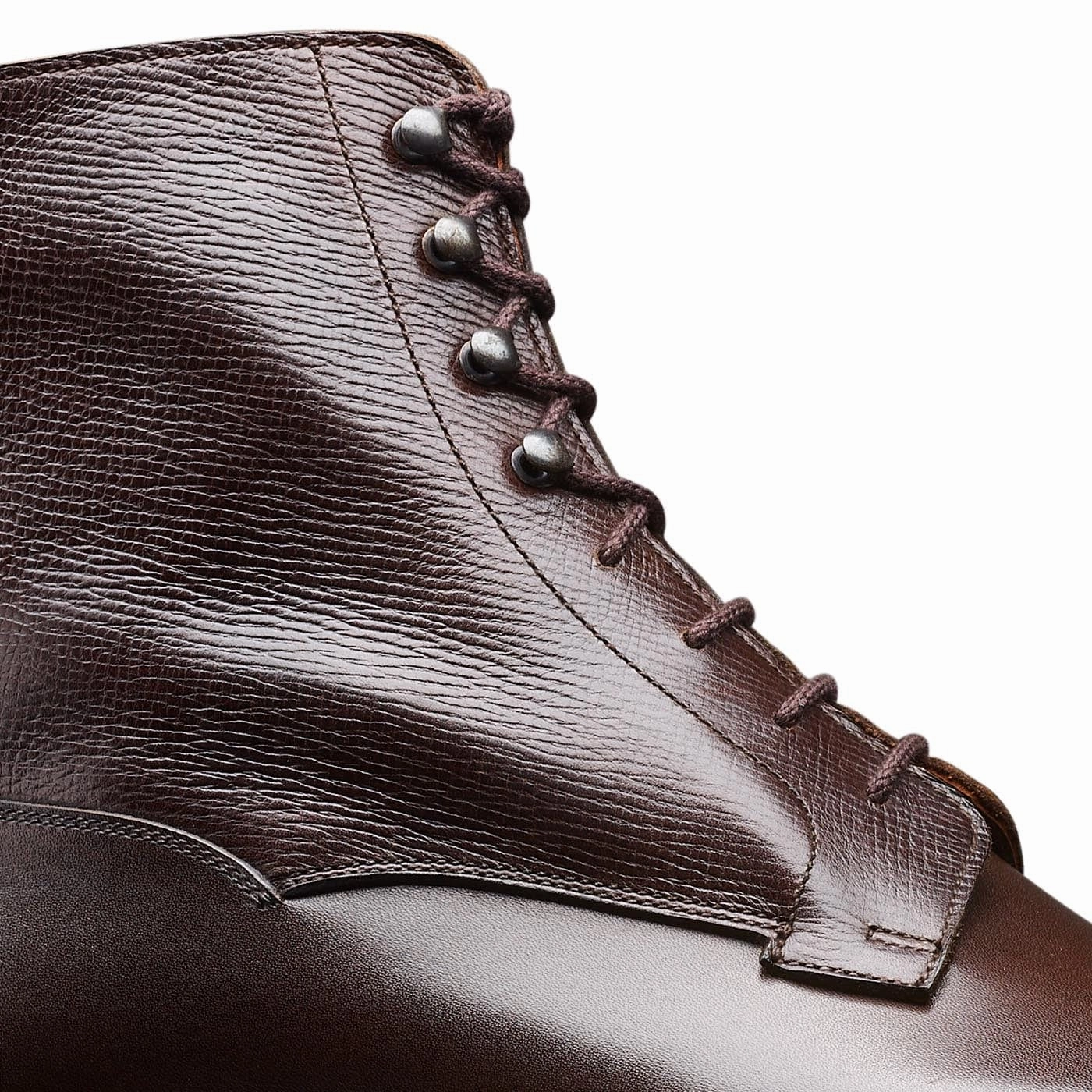 Reinforced Form Weekend Camping Heat resistant Perth Coffee Antique Calf & Dark Brown Willow Grain