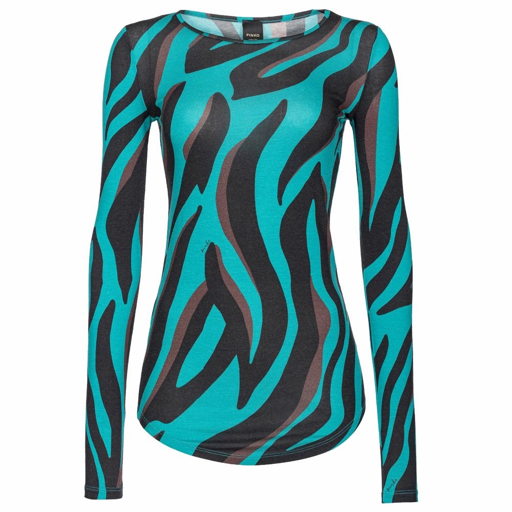 PINKO Viscose Women's Sweater Ultimate Knitwear Double Layered Collars