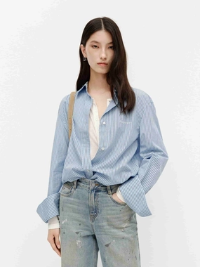 UltraSoftLining Pinstriped Cotton Shirt