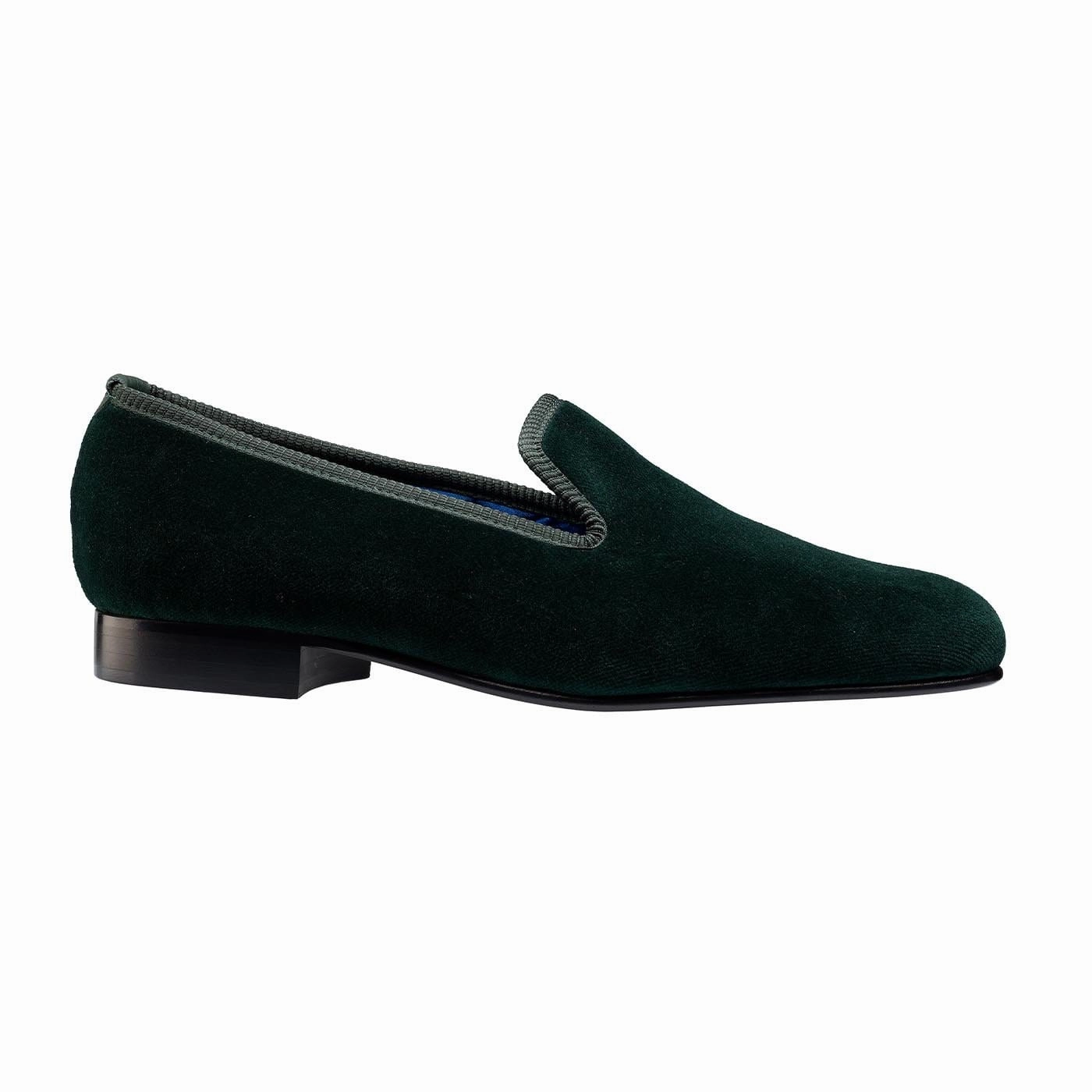 Plain Albert Green Velvet Closed Toe