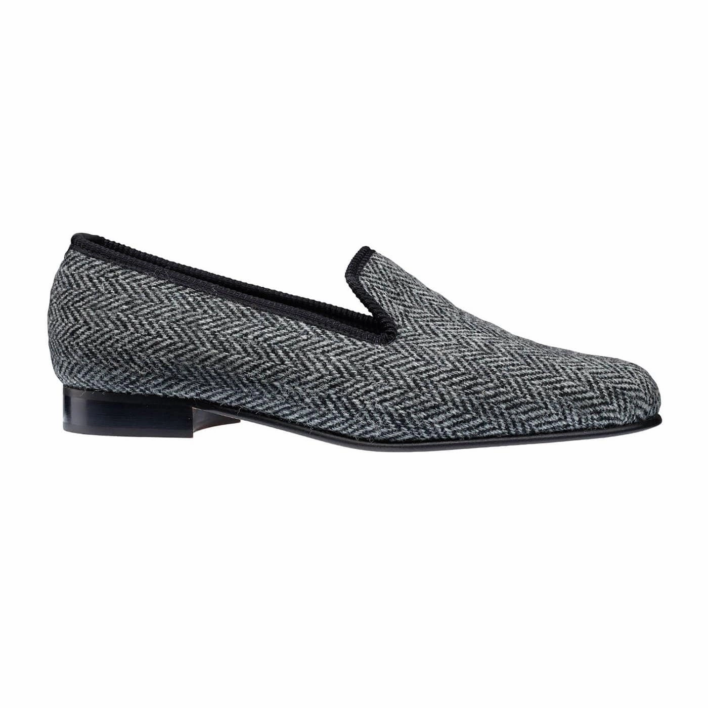 Plain Albert Grey Harris Tweed Flexible Sole Design Quick Relax Fit