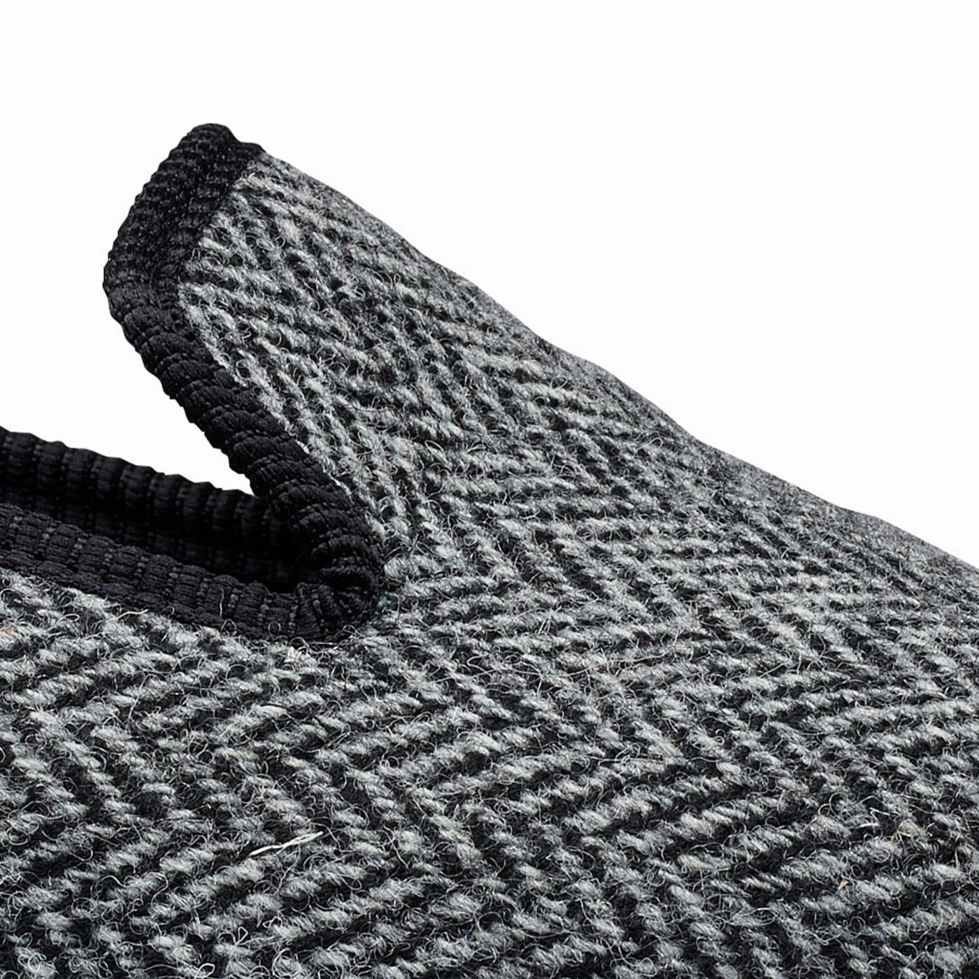 Slip-On Style Plain Albert Grey Harris Tweed