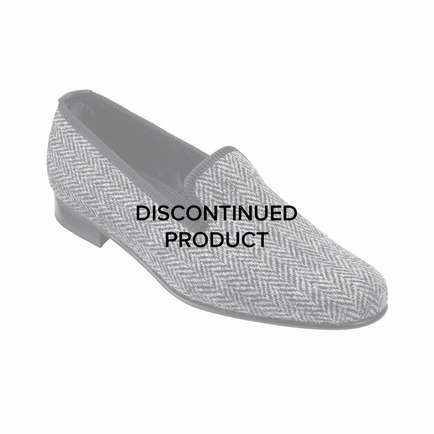 Plain Albert Grey Harris Tweed Ventilated Upper Quick Slip Sandals