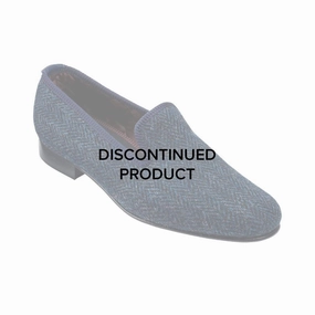 Plain Albert Navy Harris Tweed Durable Material Relaxed Steps